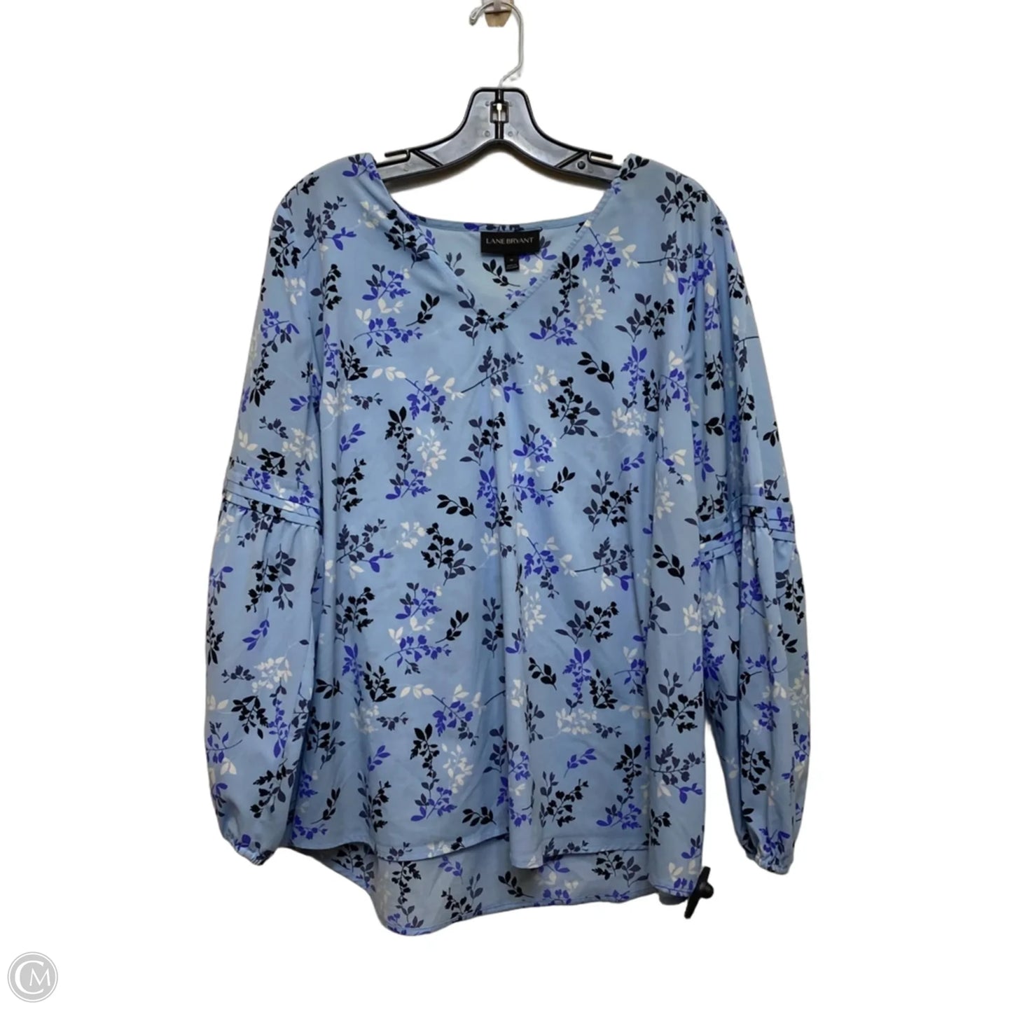 Top Long Sleeve By Lane Bryant In Blue, Size: Xl
