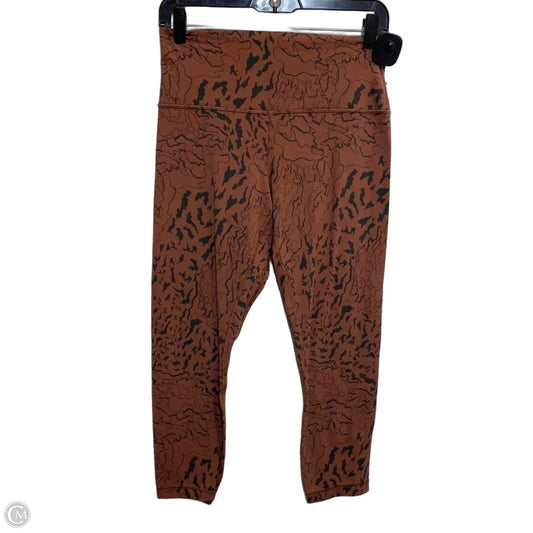 Athletic Leggings Capris Designer By Lululemon In Bronze, Size: M