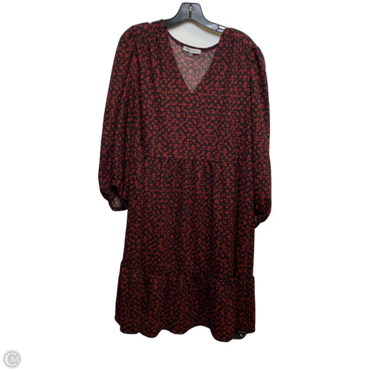 Dress Casual Short By Sandra Darren In Red, Size: 1x