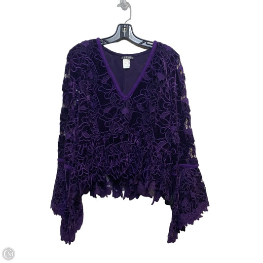 Top Long Sleeve By Venus In Purple, Size: Xl