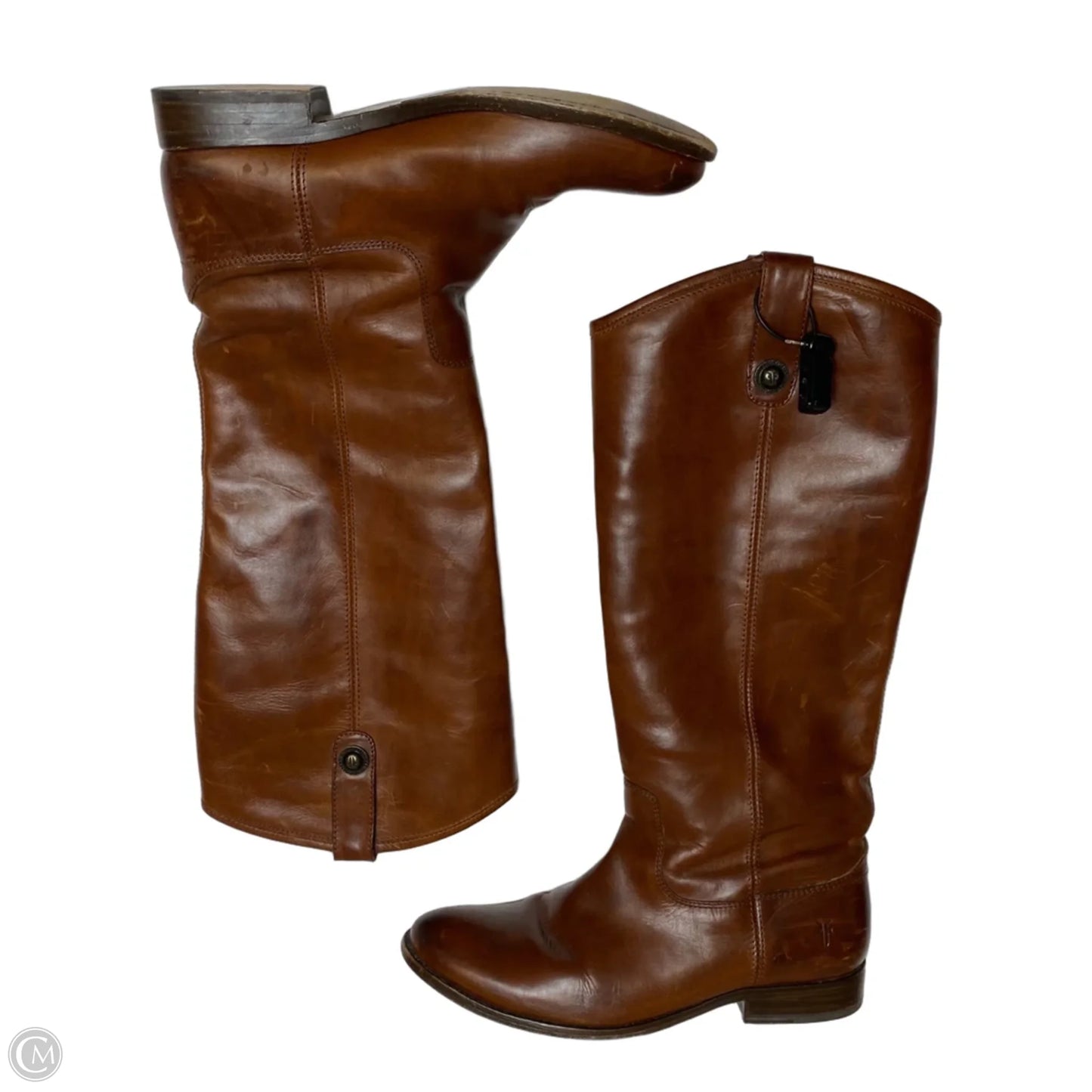 Boots Designer By Frye In Brown, Size: 8.5