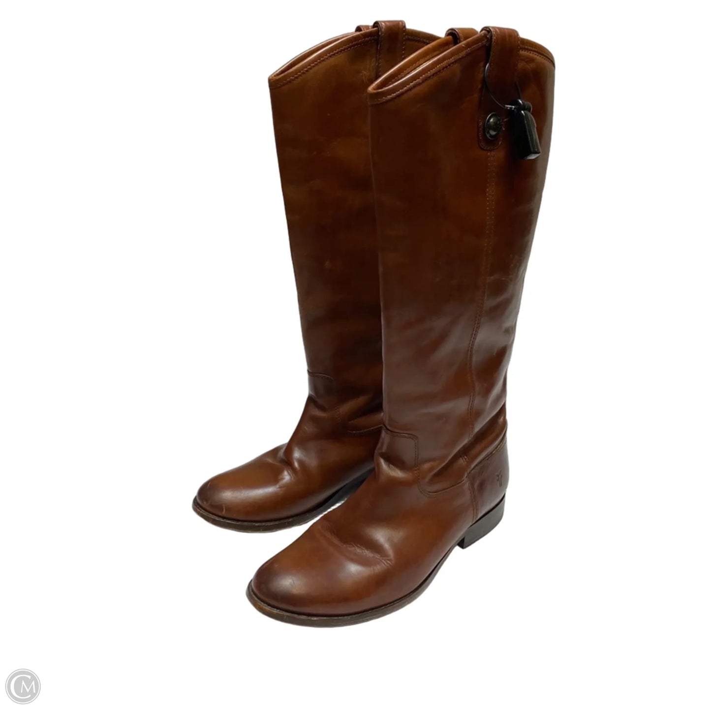 Boots Designer By Frye In Brown, Size: 8.5