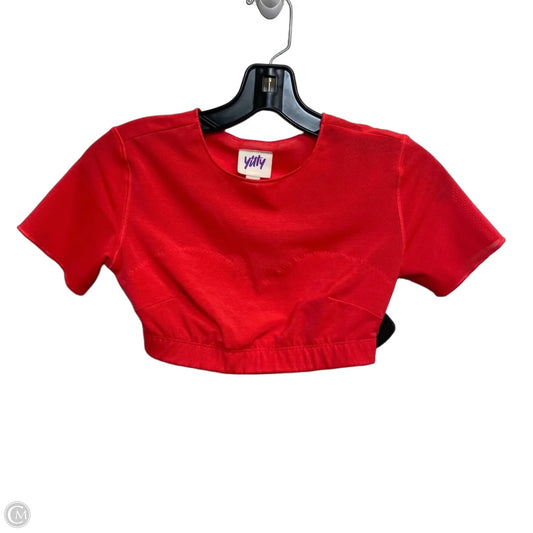 Athletic Top Short Sleeve By Yitty In Pink, Size: S