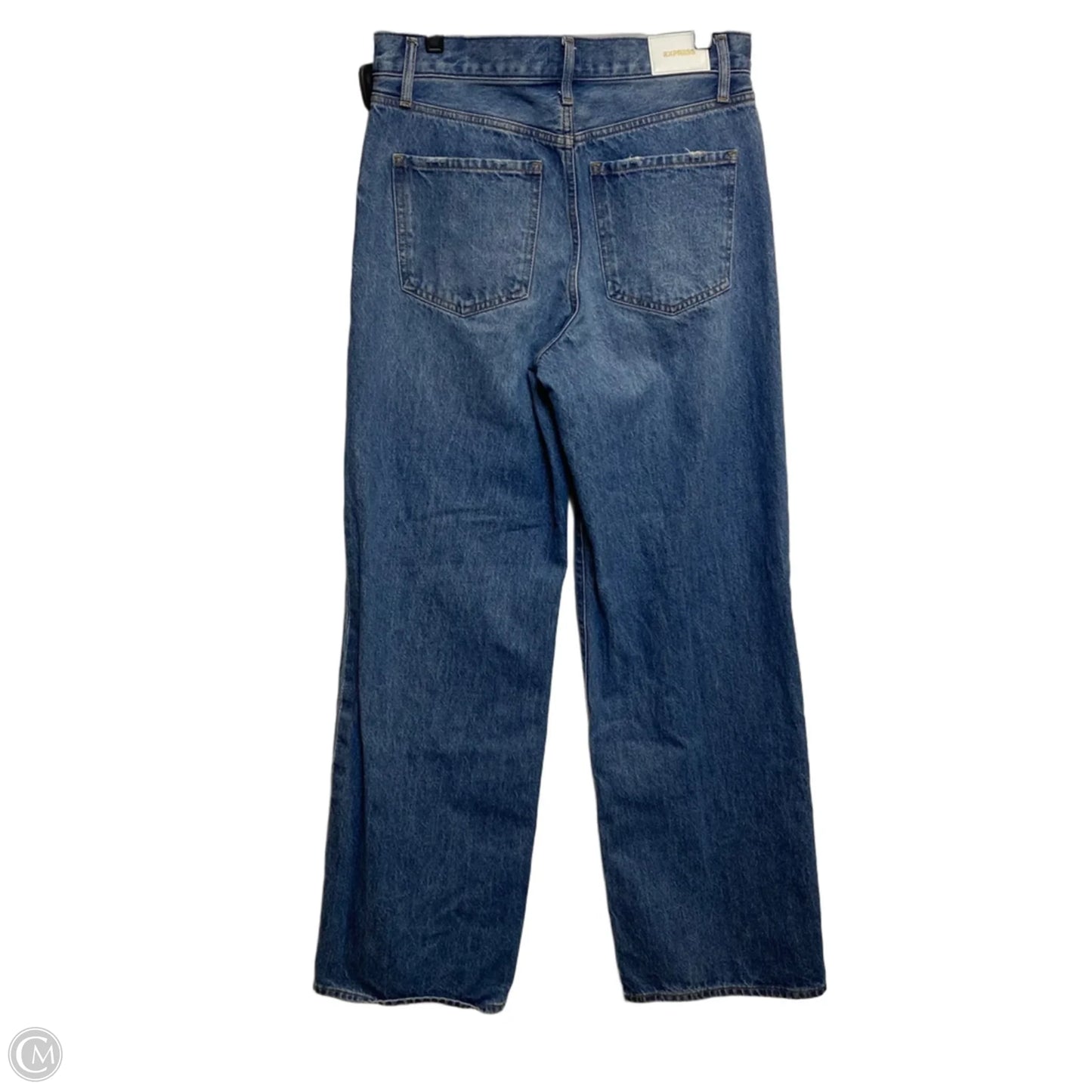 Jeans Wide Leg By Express In Blue Denim, Size: 6