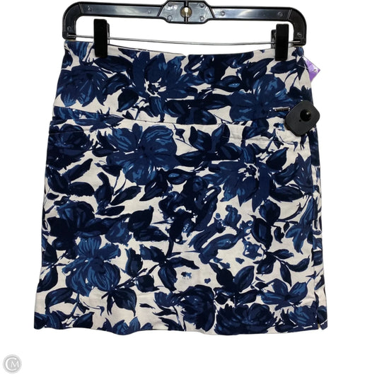 Skort By Sc & Co In Blue & White, Size: S