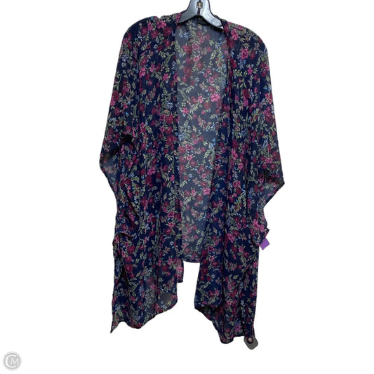 Kimono By Lane Bryant In Blue & Purple, Size: Osfm