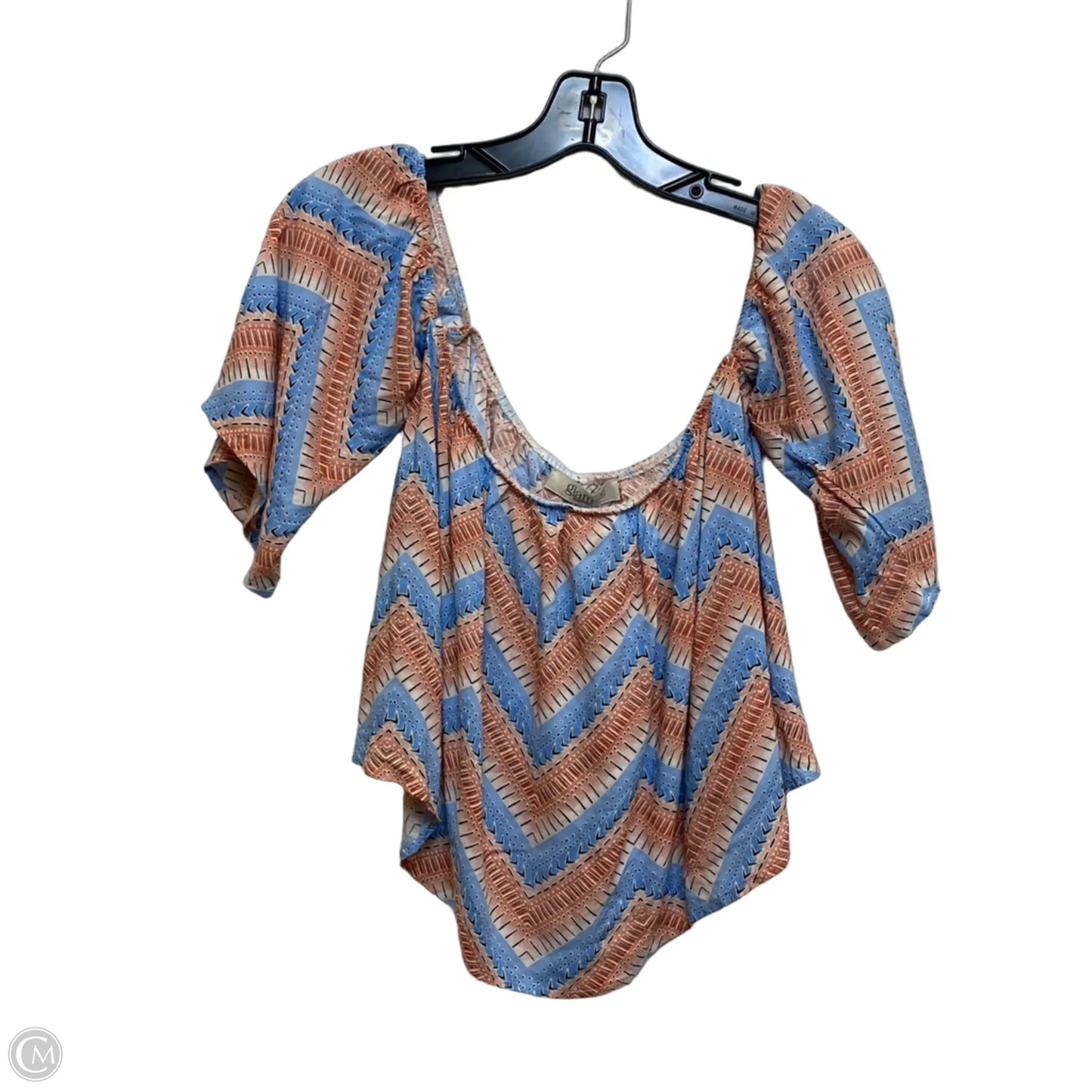 Top Sleeveless By Glam In Blue, Size: S