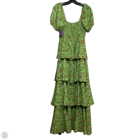 green emerald velvet dress Ellianna Floral Maxi Dress in Green