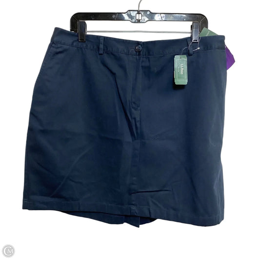 Skirt Mini & Short By L.l. Bean In Navy, Size: 1x