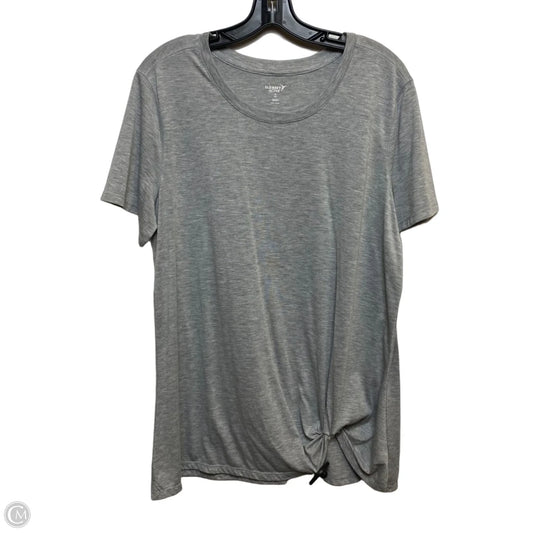Athletic Top Short Sleeve By Old Navy In Grey, Size: Xl