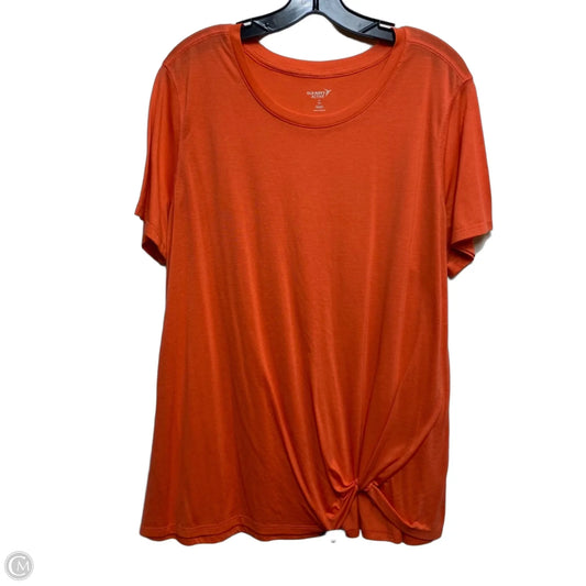 Athletic Top Short Sleeve By Old Navy In Orange, Size: Xl