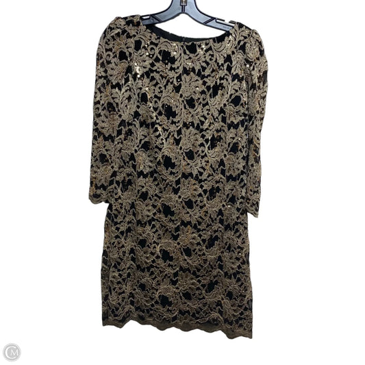 Dress Party Short By Jessica Howard In Black & Gold, Size: Mp