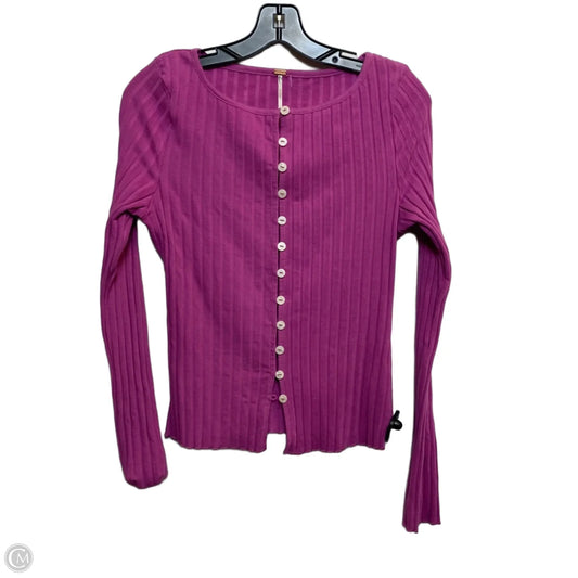 Top Long Sleeve By Free People In Purple, Size: L