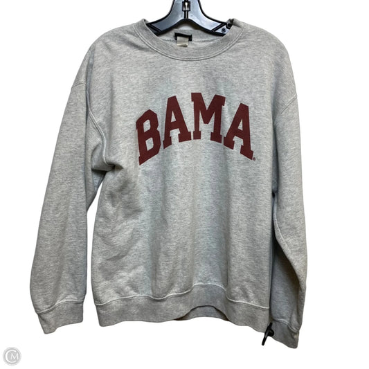 Athletic Sweatshirt Crewneck By Mv Sport In Grey, Size: M