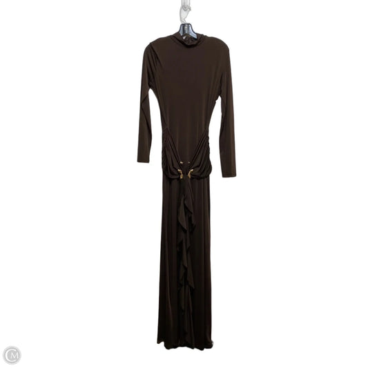 Dress Party Long By Fashion Nova In Brown, Size: Xl