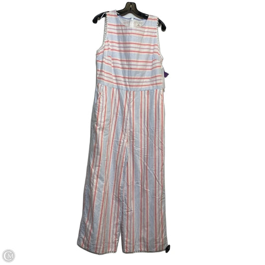 Jumpsuit Designer By Vineyard Vines In Blue & Pink, Size: L