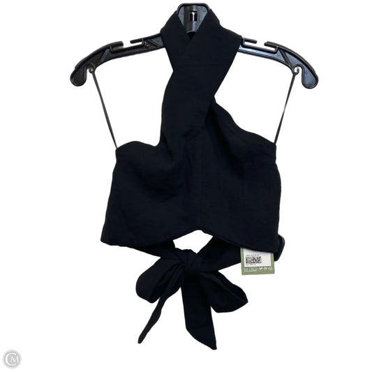 Top Sleeveless By H&m In Black, Size: S