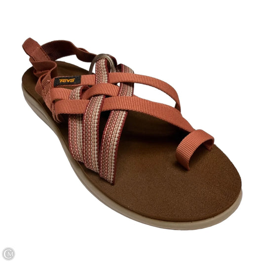 Sandals Flats By Teva In Pink, Size: 9