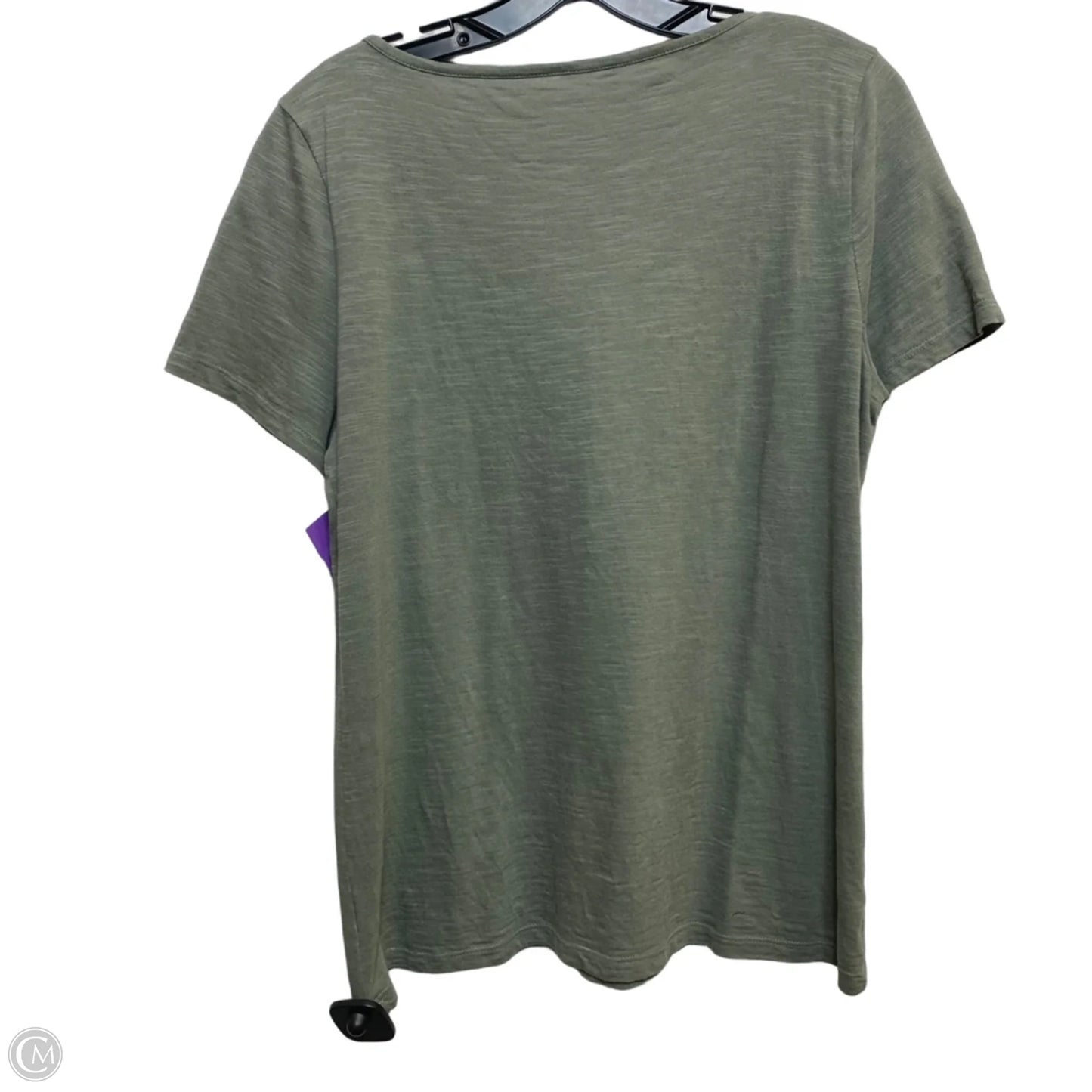 Top Short Sleeve By Talbots In Green, Size: M