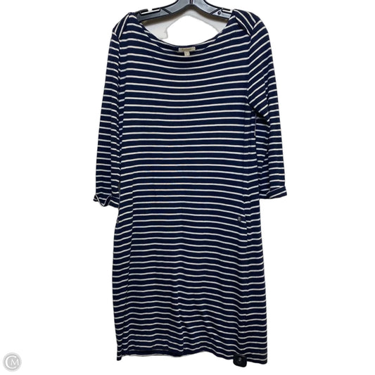 Dress Casual Midi By Barbour In Navy, Size: M