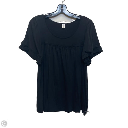 Top Short Sleeve By Old Navy In Black, Size: S