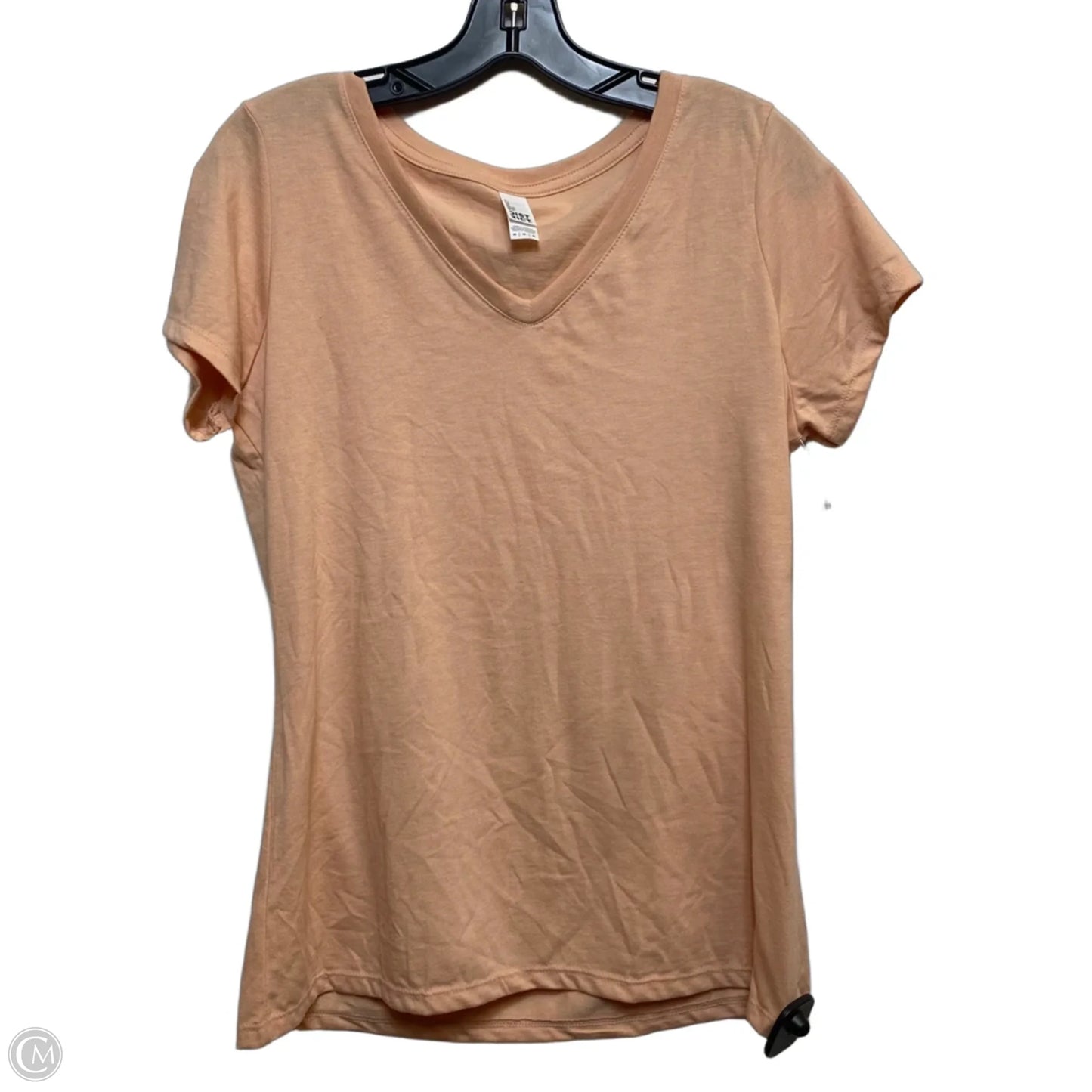 Top Short Sleeve Basic By District In Orange, Size: M
