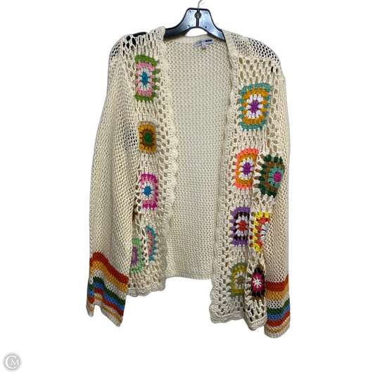 Cardigan By Fashion Nova In Cream, Size: 1x