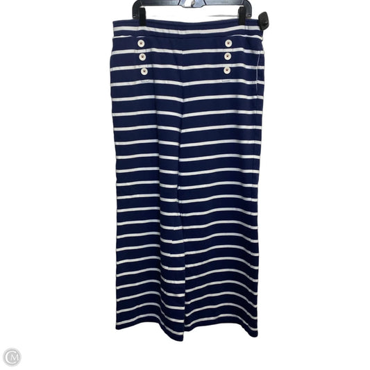 Pants Designer By Vineyard Vines In Blue & White, Size: L