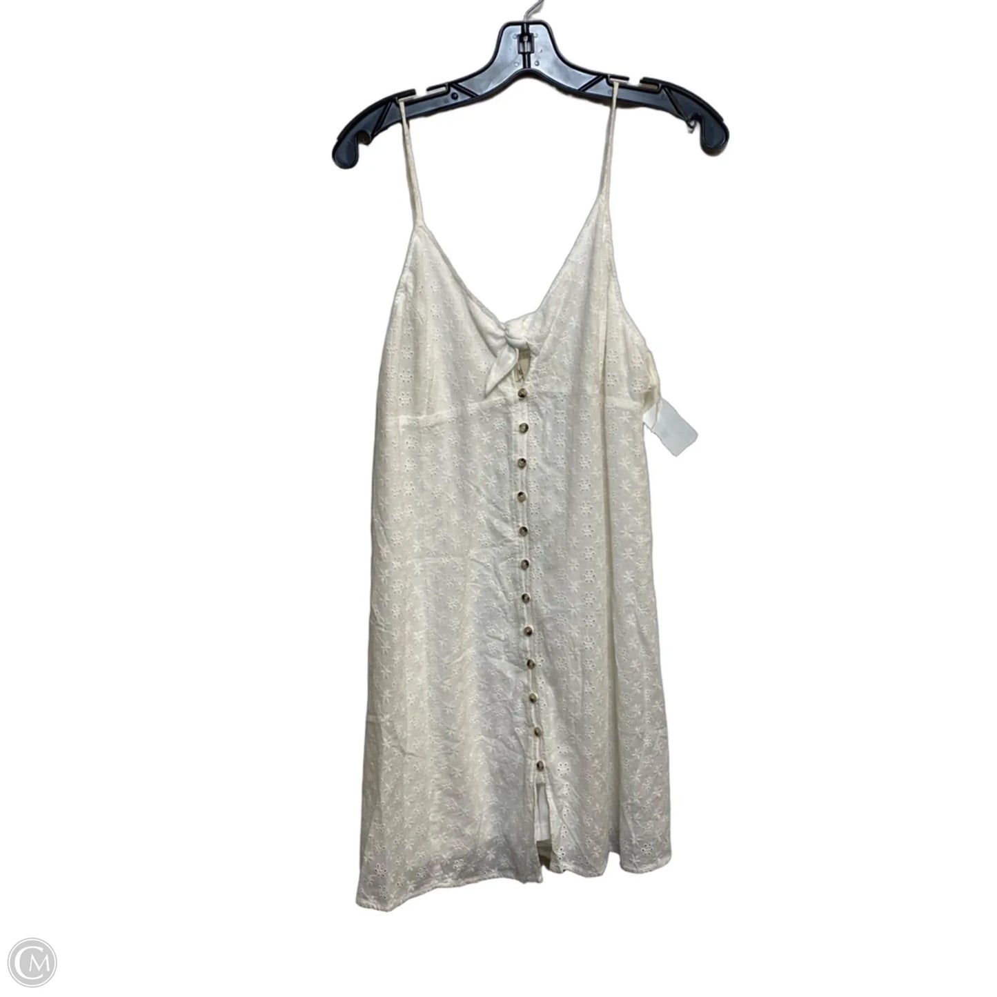 Dress Casual Short By Fashion On Earth In Cream, Size: L