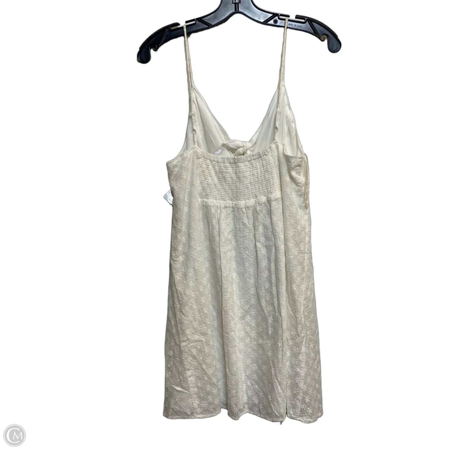 Dress Casual Short By Fashion On Earth In Cream, Size: L