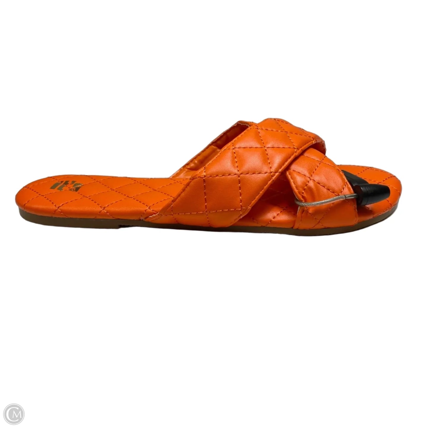 Sandals Flats By Its In Orange, Size: 10
