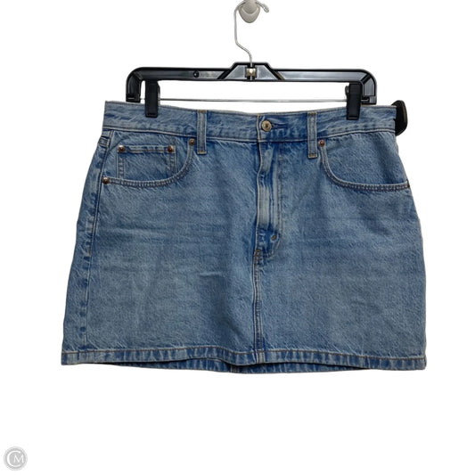 Skirt Mini & Short By Abercrombie And Fitch In Blue Denim, Size: M