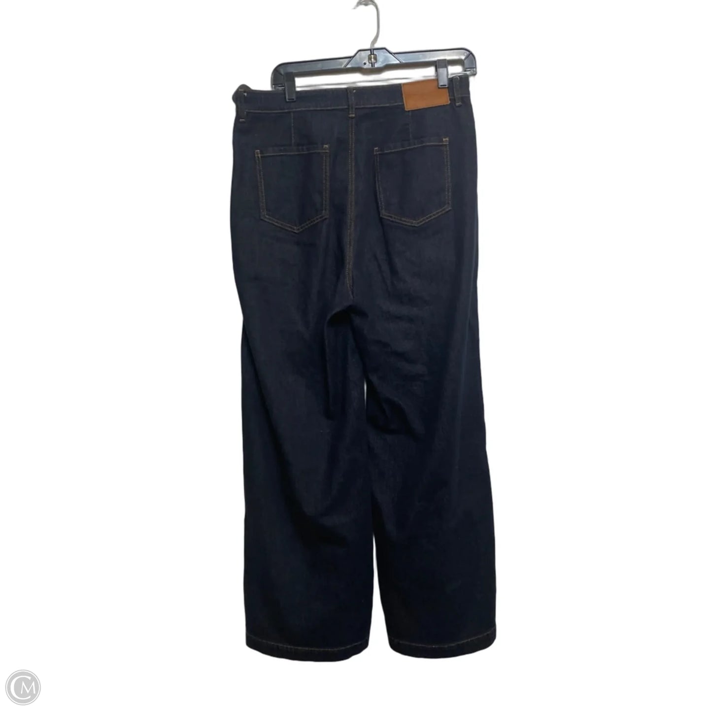 Jeans Wide Leg By Goella In Blue Denim, Size: 8