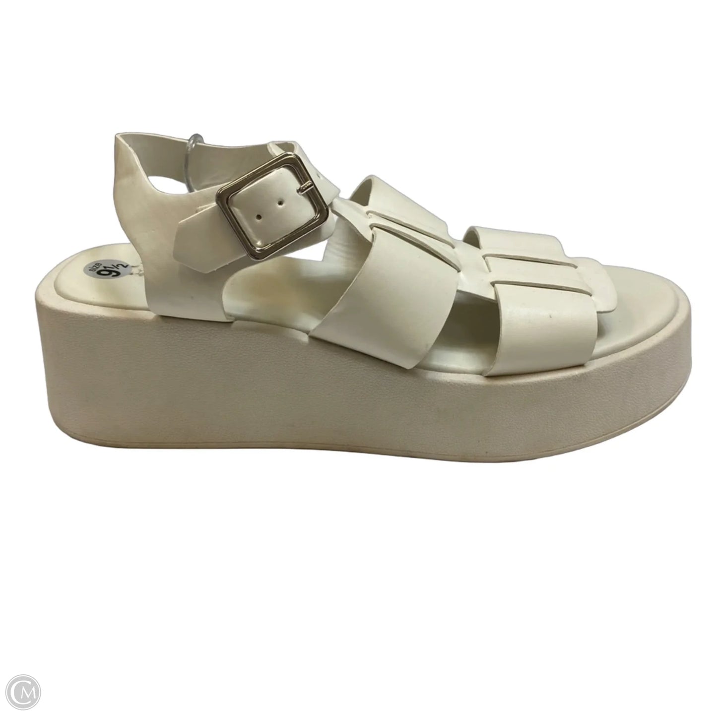Sandals Heels Platform By Indigo Rd In Cream, Size: 9.5