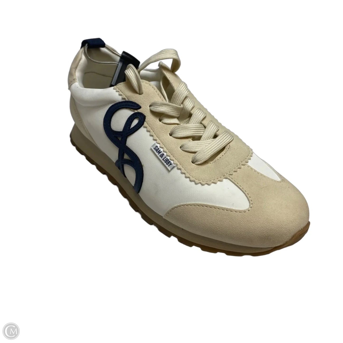 Shoes Sneakers By Sam And Libby In Cream & Tan, Size: 9.5