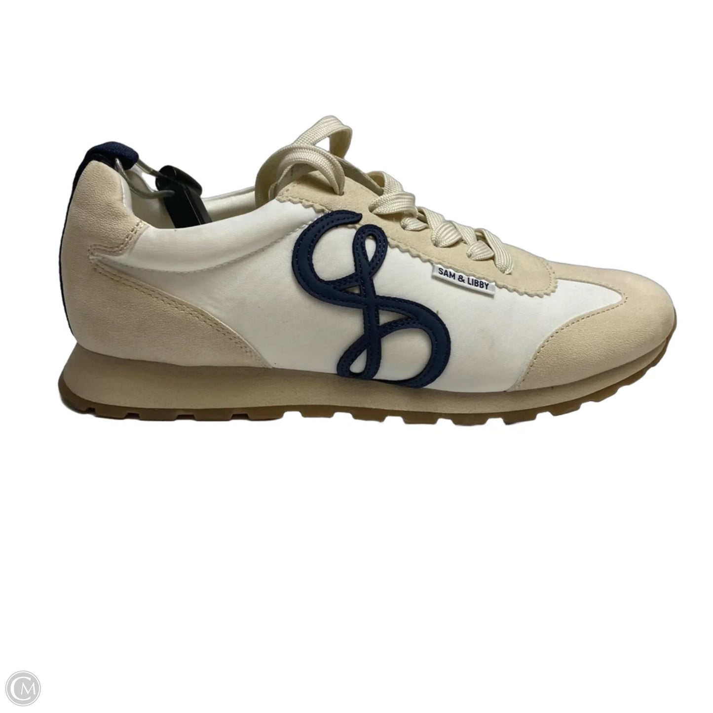 Shoes Sneakers By Sam And Libby In Cream & Tan, Size: 9.5