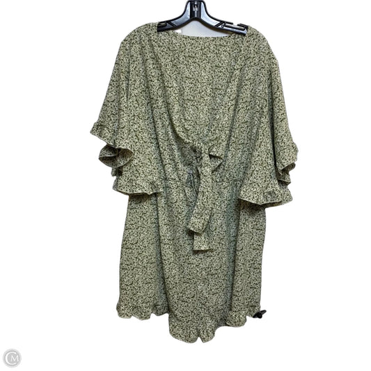 Romper By Shein In Green, Size: 3x