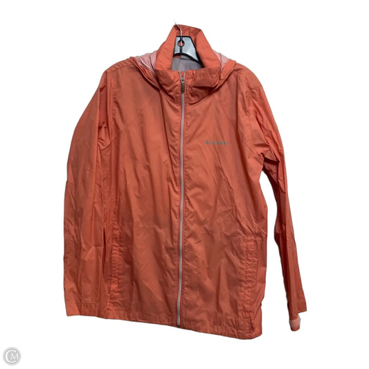 Jacket Windbreaker By Columbia In Pink, Size: 1x