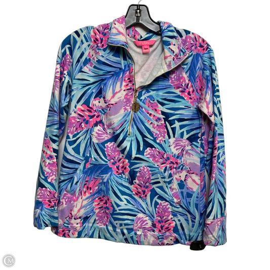 Sweatshirt Designer By Lilly Pulitzer In Blue & Pink, Size: S