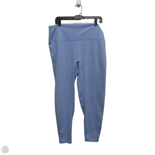 Athletic Leggings By Zenana In Blue, Size: 3x