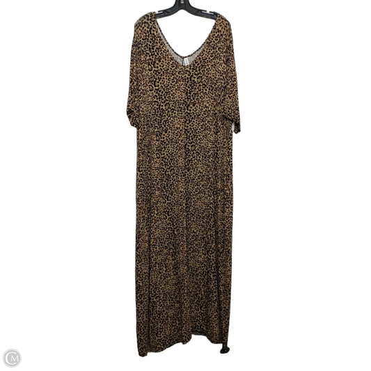 Dress Casual Maxi By Zenana In Animal Print, Size: 3x