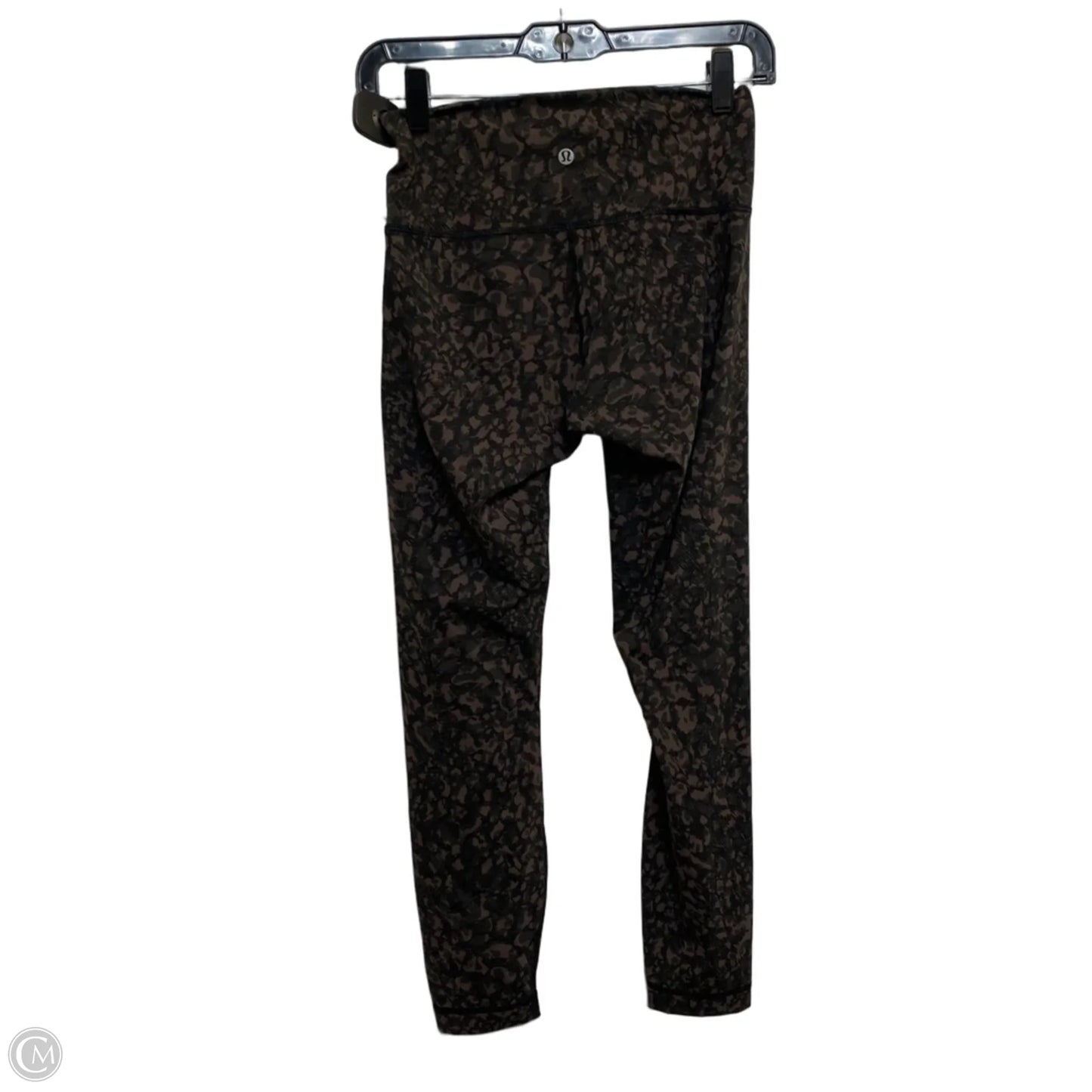 Athletic Leggings By Lululemon In Black & Brown, Size: S