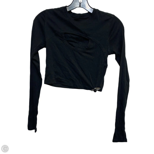 Athletic Top Long Sleeve Crewneck By Lululemon In Black, Size: Xs