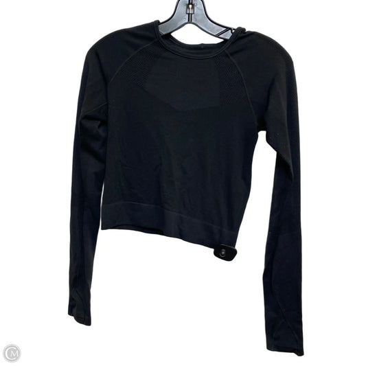 Athletic Top Long Sleeve Crewneck By Lululemon In Black, Size: S
