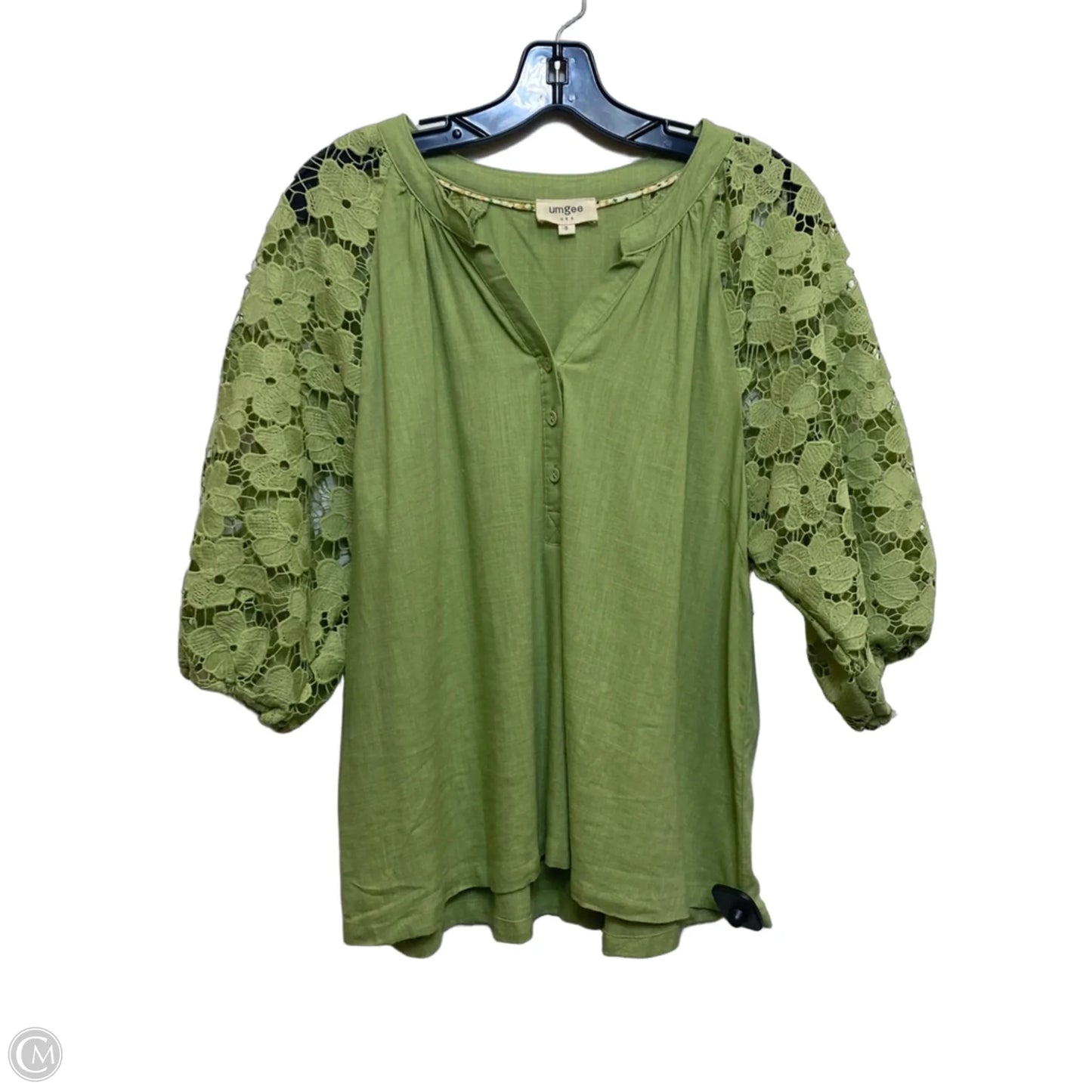 Top Short Sleeve By Umgee In Green, Size: S