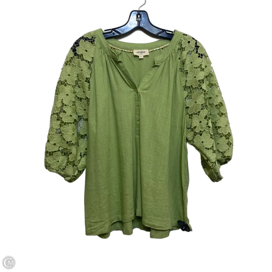 Top Short Sleeve By Umgee In Green, Size: S