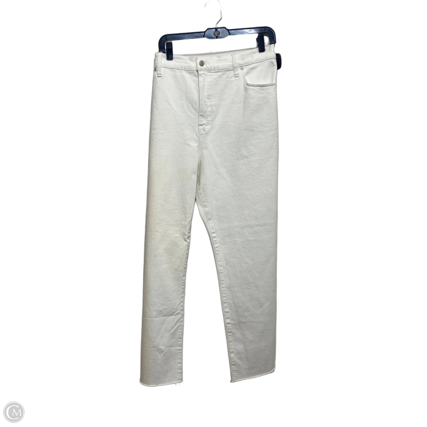 Jeans Skinny By Levis In White Denim, Size: 14