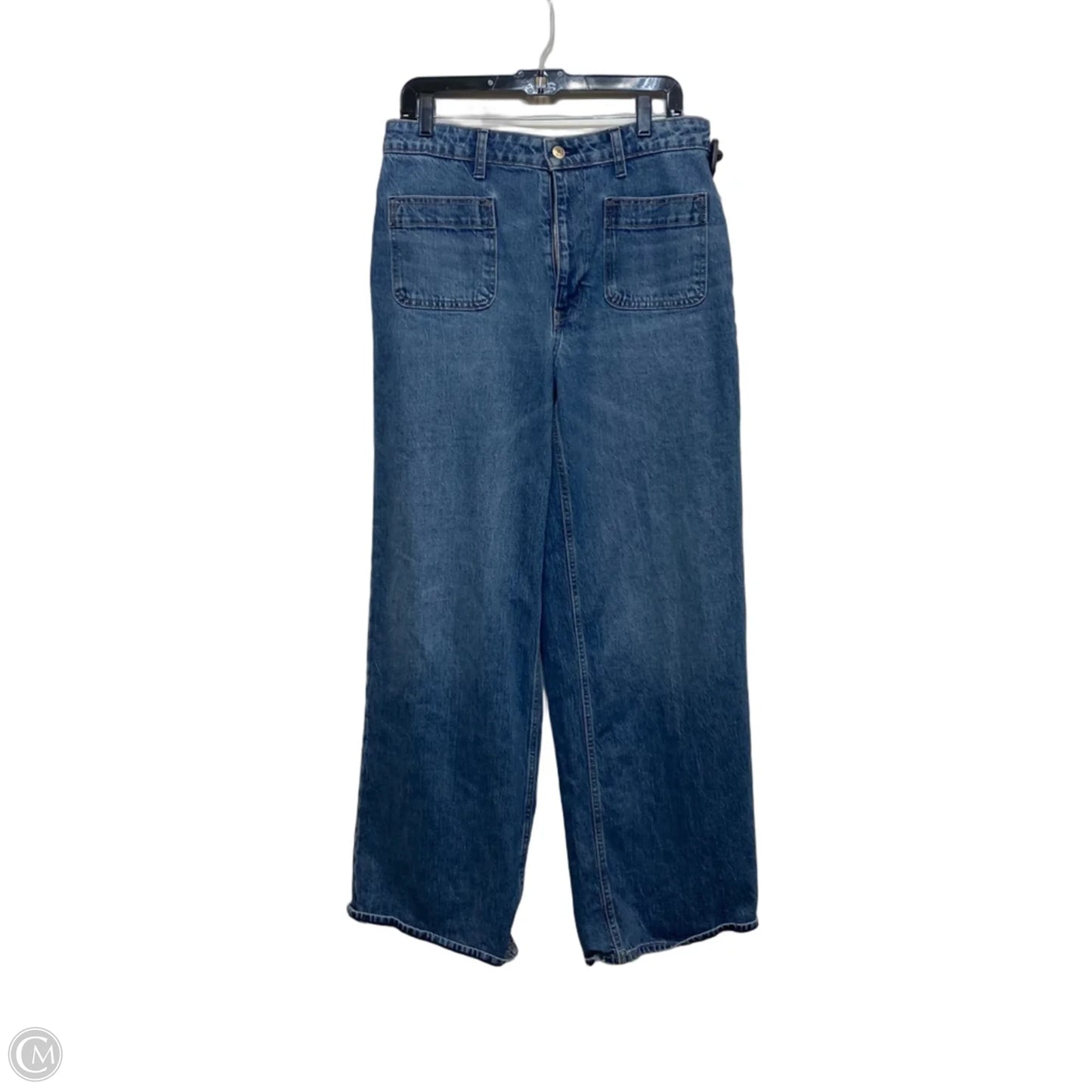 Jeans Wide Leg By Free Assembly In Blue Denim, Size: 12