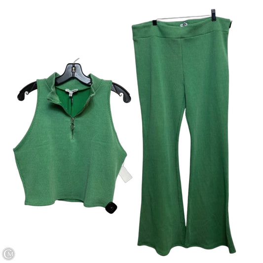 Pants Set 2pc By Fashion Nova In Green, Size: 2x