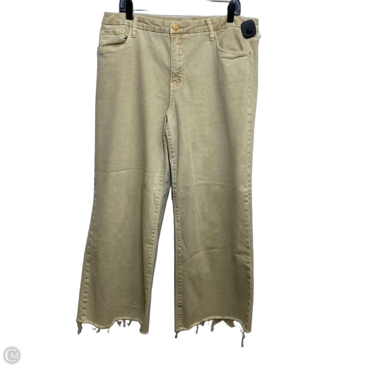 Jeans Wide Leg By Kut In Tan Denim, Size: 14